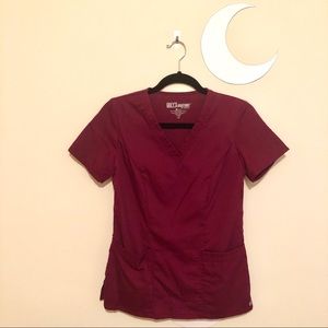 Grey’s Anatomy Burgundy Scrub Top ❤️